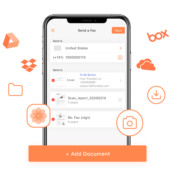 send fax online, app